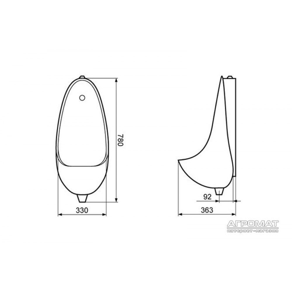Уринал Devit Lotos 4010138