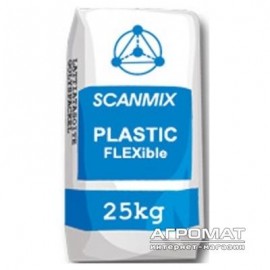 Строительная химия Клей Scanmix Plastic Flex (сірий) 25кг
