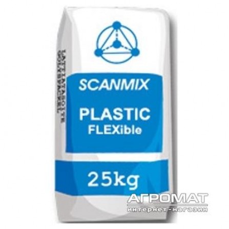 Строительная химия Клей Scanmix Plastic Flex (сірий) 25кг