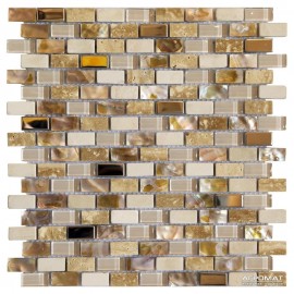 Мозаика Mozaico de LUX T-MOS SEASHELL BEIGE (L)