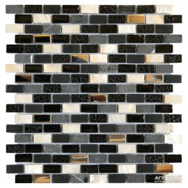 Мозаика Mozaico de LUX T-MOS SEASHELL BLACK