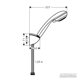 Душевой комплект Hansgrohe Crometta 27568000