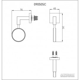 Стакан Devit Quadro 09050SC