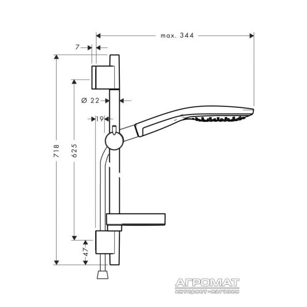 Душевой комплект Hansgrohe Select 27802000