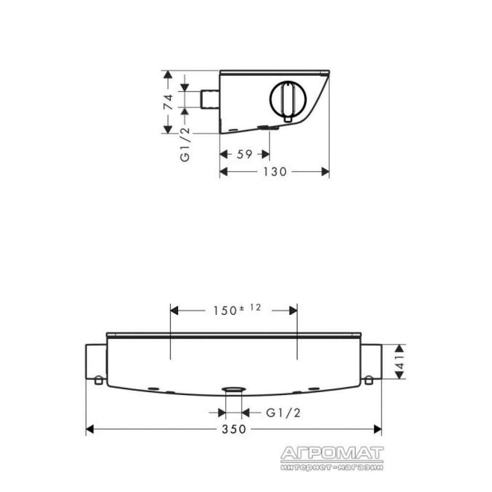 Смеситель для душа Hansgrohe Select 13161400
