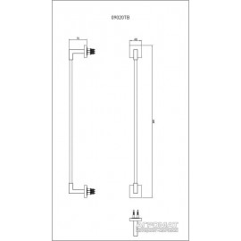 Держатель полотенец / Кольцо Devit Quadro 09020TB