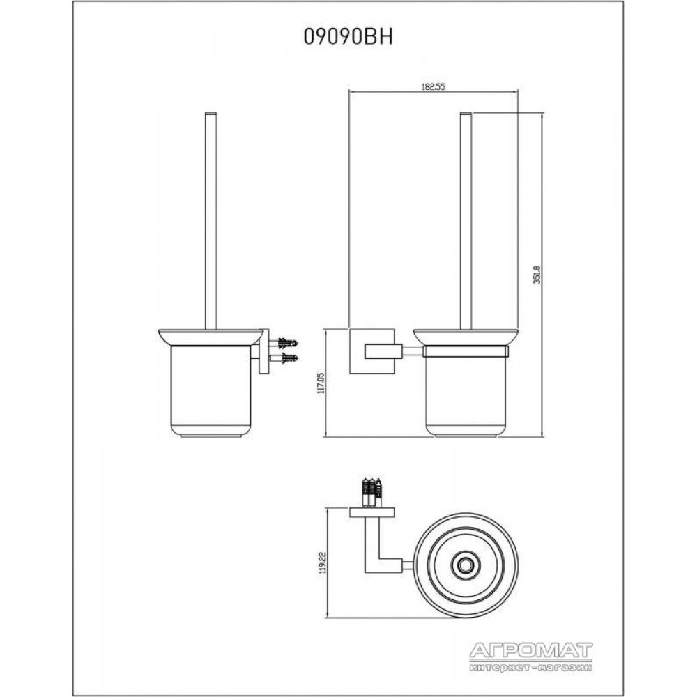 Щетка для унитаза Devit Quadro 09090BH