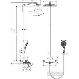 Душевая система Hansgrohe Raindance 27113400