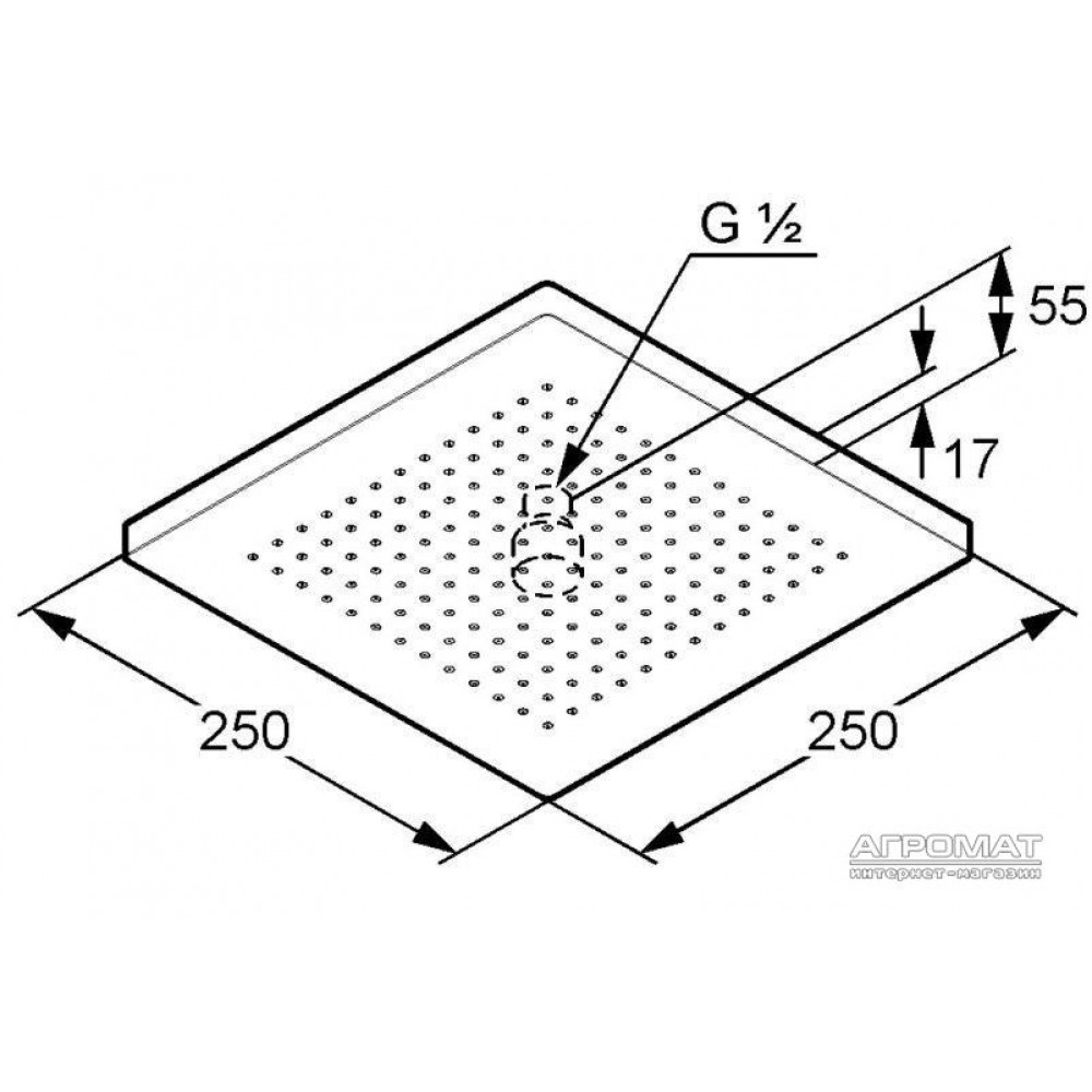 Верхний душ Kludi A-qa 665310500