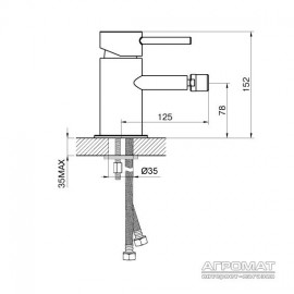 Смеситель для биде Devit Prestige 46163124P