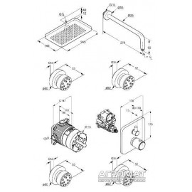 Душевая система Kludi Esprit 561920540 Shower Family