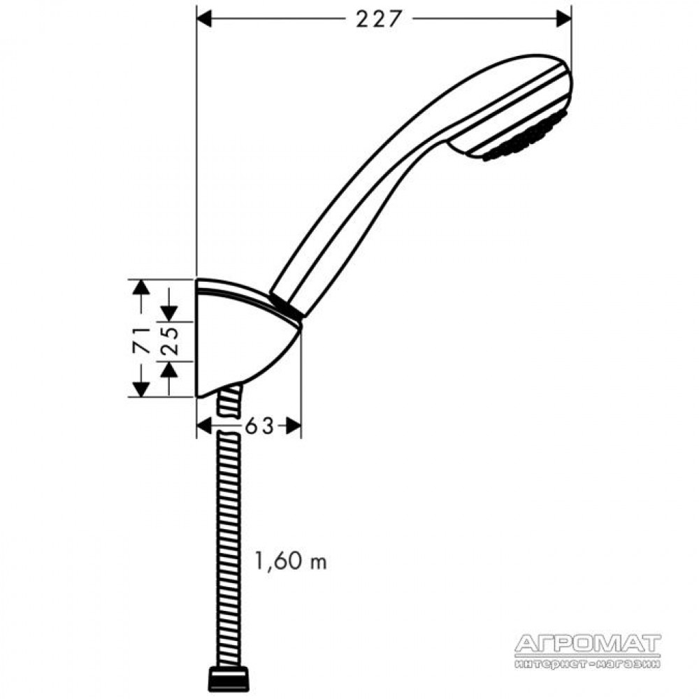 Душевой комплект Hansgrohe Crometta 27577000