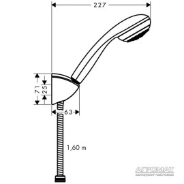 Душевой комплект Hansgrohe Crometta 27577000