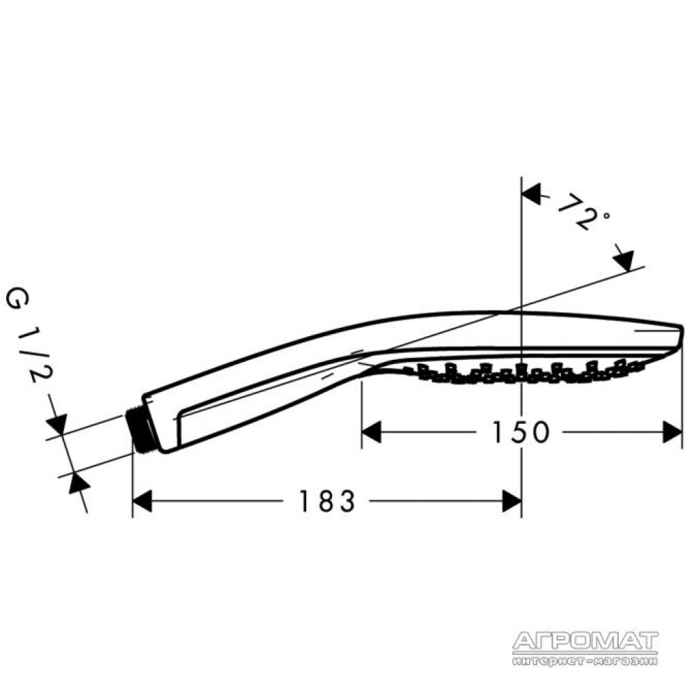 Ручной душ Hansgrohe Raindance Select 28587000