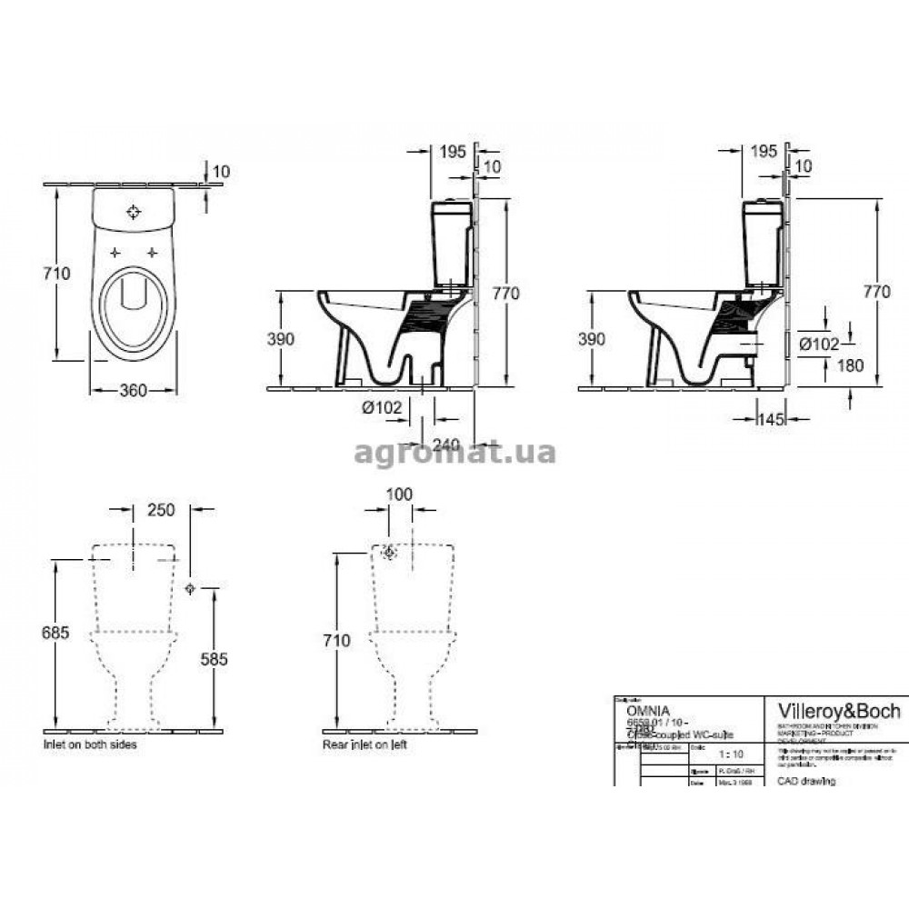 Villeroy&Boch 665910R1 Omnia Pro Унитаз