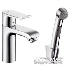 Смеситель Hansgrohe 31285000 Metris Змішувач д/раков. з гігієнічним душем