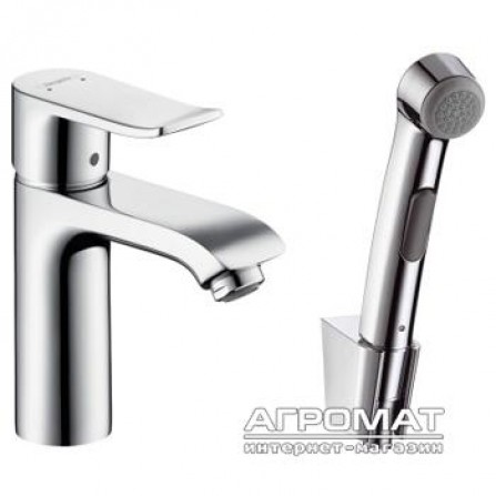 Смеситель Hansgrohe 31285000 Metris Змішувач д/раков. з гігієнічним душем
