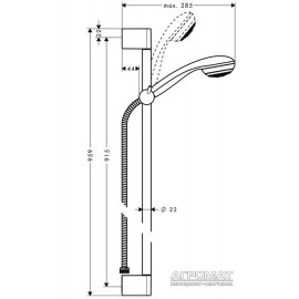 Душевой комплект Hansgrohe Crometta 27729000