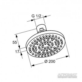 Верхний душ Kludi A-qa 665100500