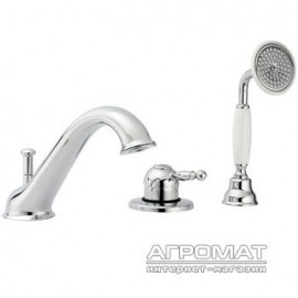 Смеситель для ванны Devit Charlestone CN60126137 врезной, на 3 отверстия