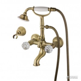 Смеситель для ванны Devit Charlestone CN60012102B с кристаллами Swarovski