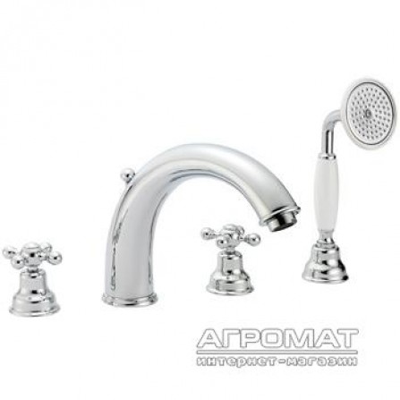 Смеситель для ванны Devit Charlestone CN60026119G врезной на 4 отверстия