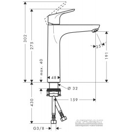 Смеситель для раковины Hansgrohe Focus 31518000