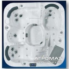 Бассейн VAGNERPLAST VP4750B Moderna SPA Басейн (конфігурація SKT338B-3) + кришка - Mystic Emerald/Brown