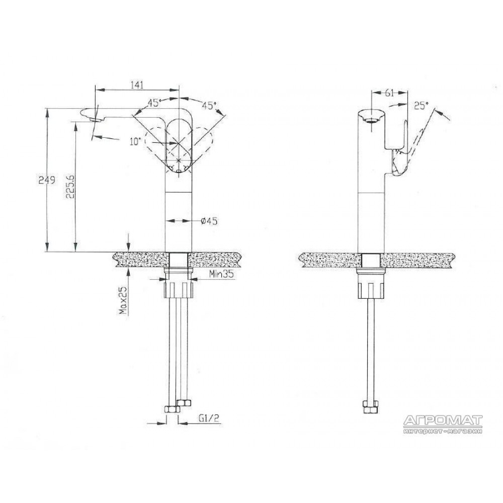 Смеситель для раковины Devit Soul 11X11149