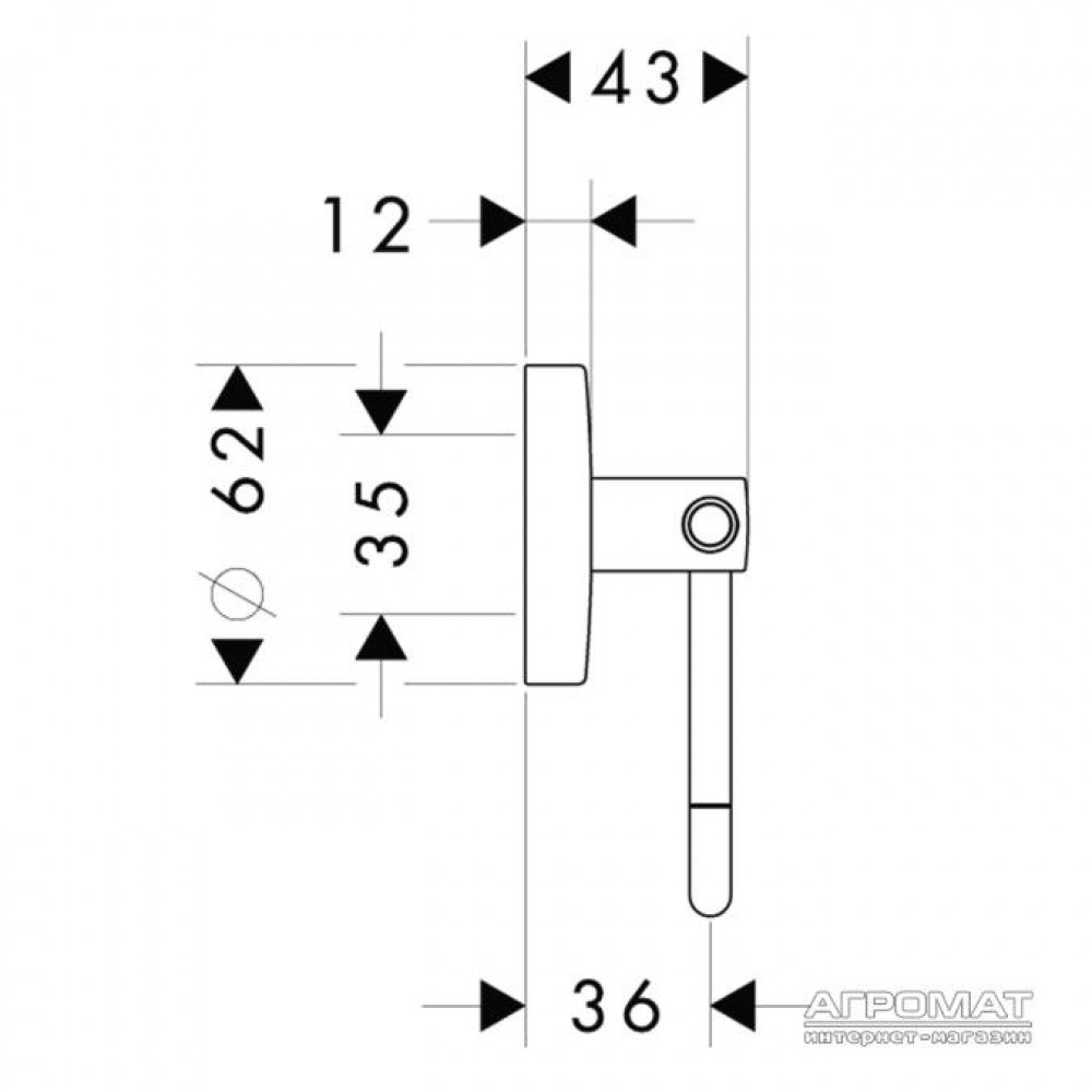 Держатель туалетной бумаги Hansgrohe Logis 40526820