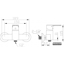 Смеситель для душа PRIMERA Soft 10140012