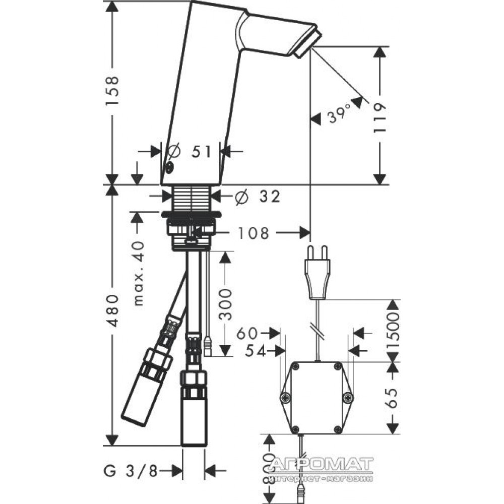 Смеситель для раковины Hansgrohe Talis 32113000