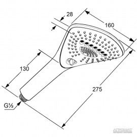 Ручной душ Kludi FIZZ 6770005-00
