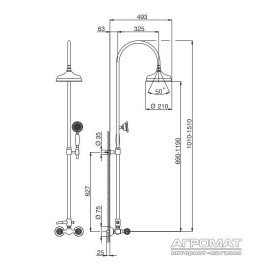 Душевая система Devit Charlestone AC004052G