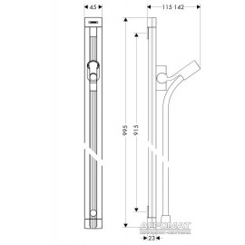 Душевая система Hansgrohe Raindance 27636000 Душевая штанга