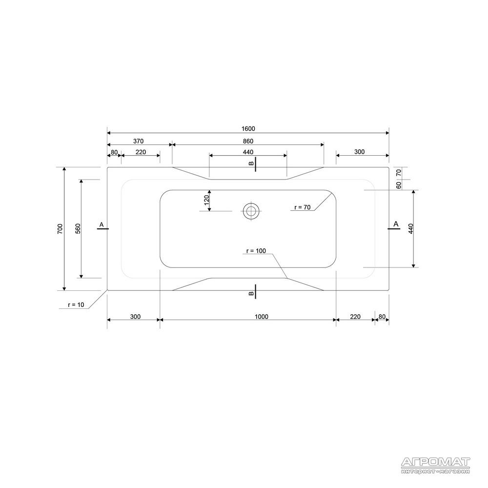 Акриловая ванна Cersanit Pure 160x70 см