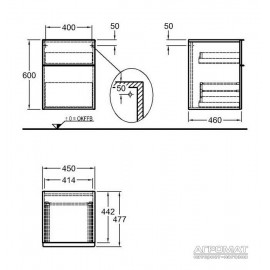Шкаф подвесной Keramag iCon 840047 45 см