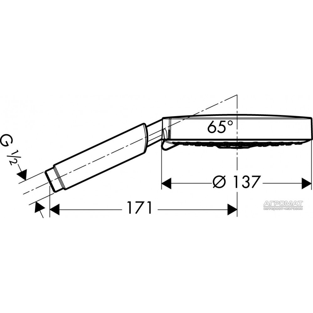Ручной душ Hansgrohe Raindance S 28550000