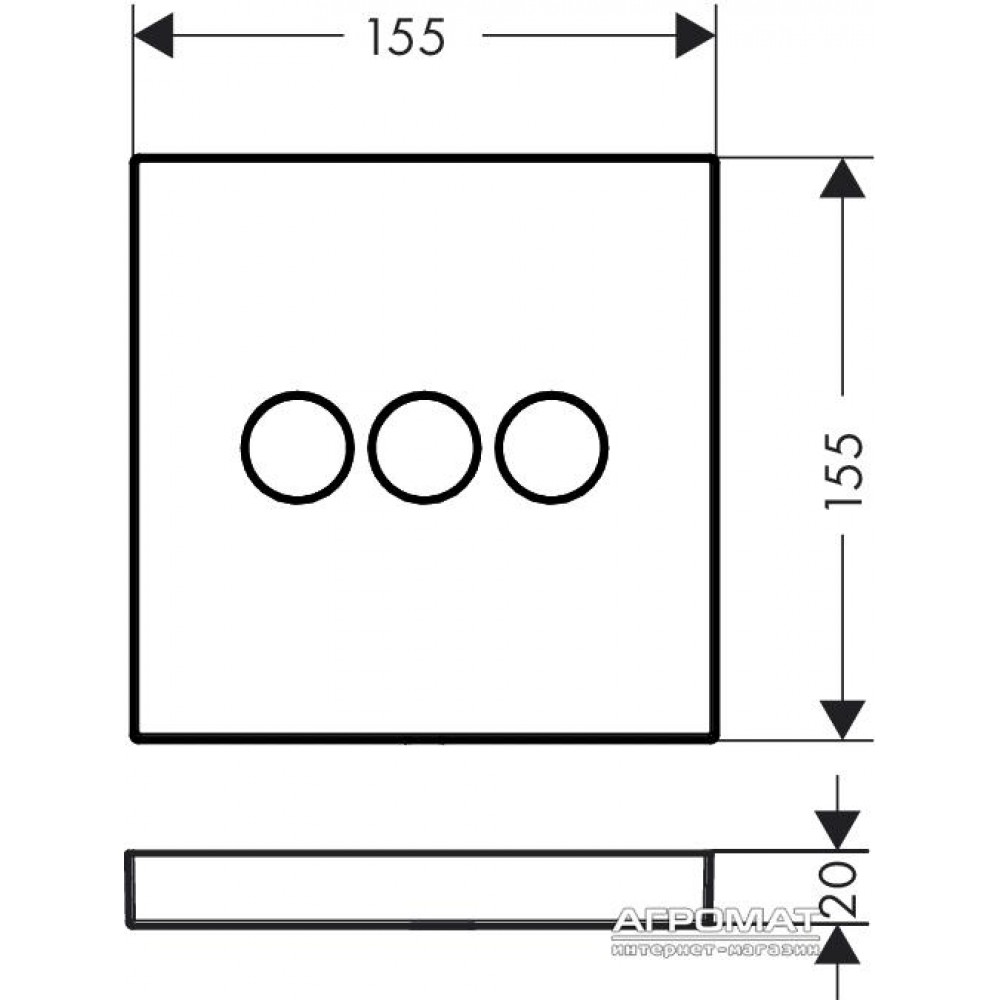 Душевая система Hansgrohe Shower Select 15764000 Внешняя часть вентиля