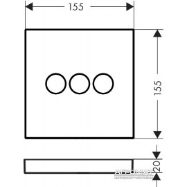 Душевая система Hansgrohe Shower Select 15764000 Внешняя часть вентиля