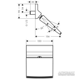 Верхний душ Hansgrohe Raindance Rainfall 26442000