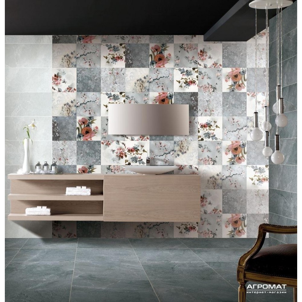 Плитка Azteca Pulpis R90 DEC PAPYRUS B R90 GREY