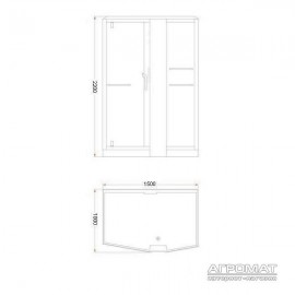 Паровой бокс Devit Soul FEN8911BL черный, левый