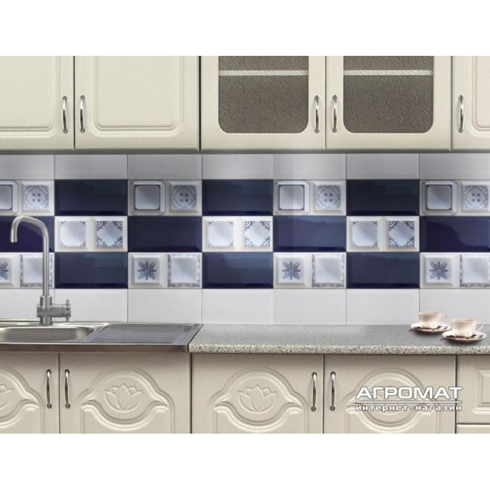 Плитка Absolut Keramika MONOCOLOR COBALTO BISELADO BRILLO