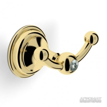 Langberger 2122232A-PVDG- CLASSIC GOLD Крючок двойной, золото, Swarovski