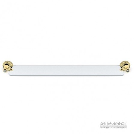 Стеклянная полка Langberger 2122251A-PVDG- CLASSIC GOLD Стеклянная полочка 60см, золото, Swarovski