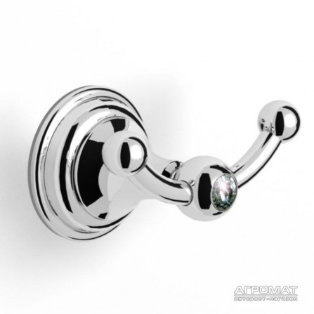 Langberger 2122232A CLASSIC Крючок двойной, хром, Swarovski