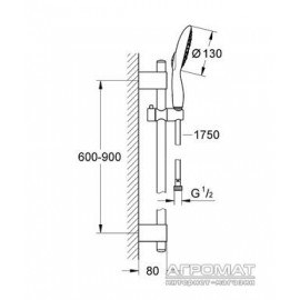 Душевой комплект Grohe Power&Soul 27737000