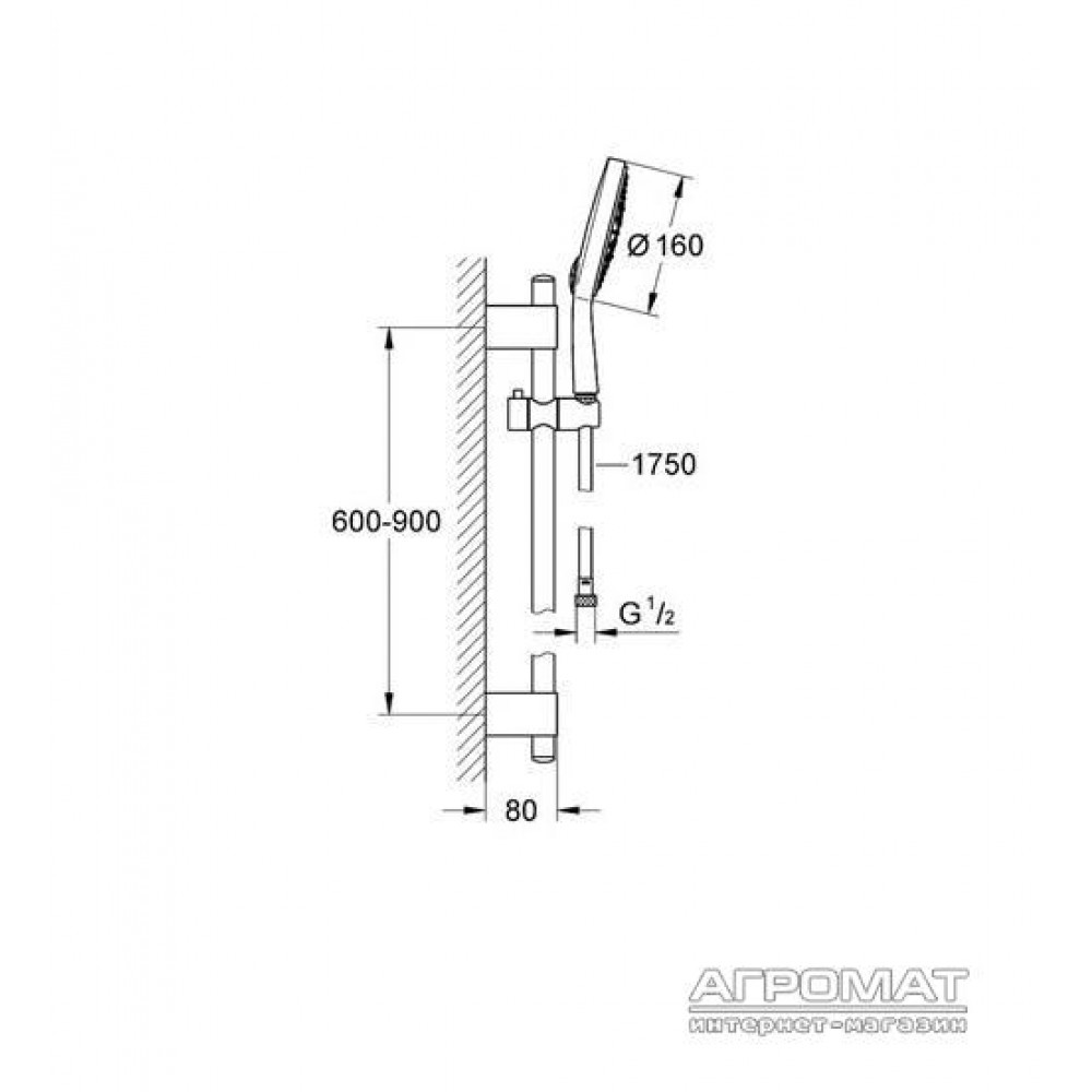 Душевой комплект Grohe Power&Soul 27745