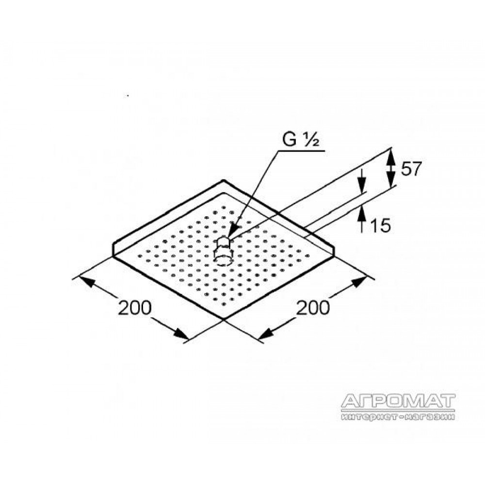 Верхний душ Kludi A-qa 665300500